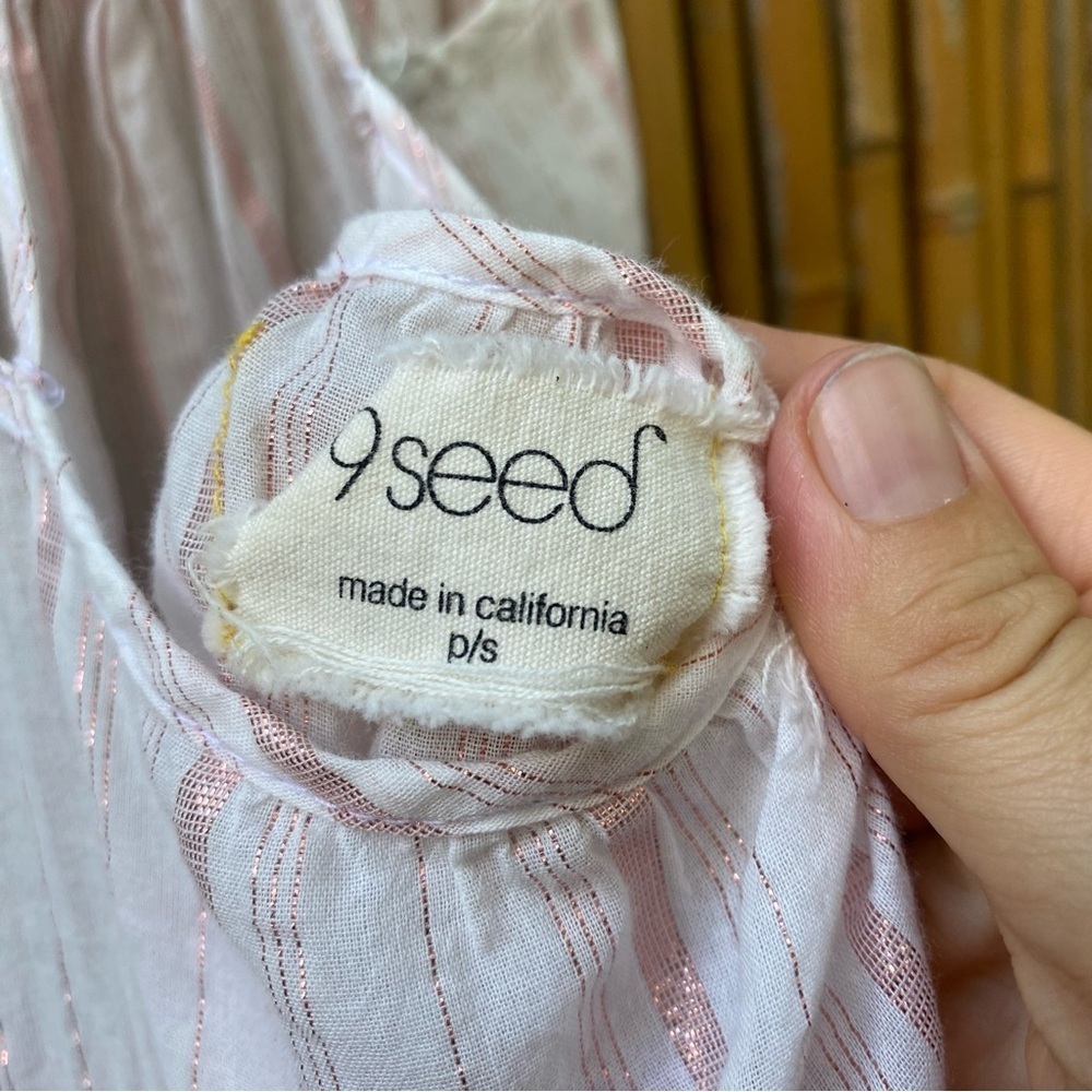 9SEED Tiered Midi Dress Swim Cover P/S - Picture 6 of 9